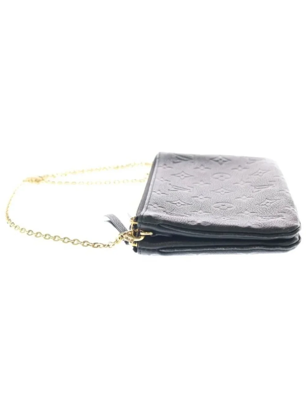 Louis Vuitton Monogram Enplain Pochette Double Zip Chain Mini Shoulder